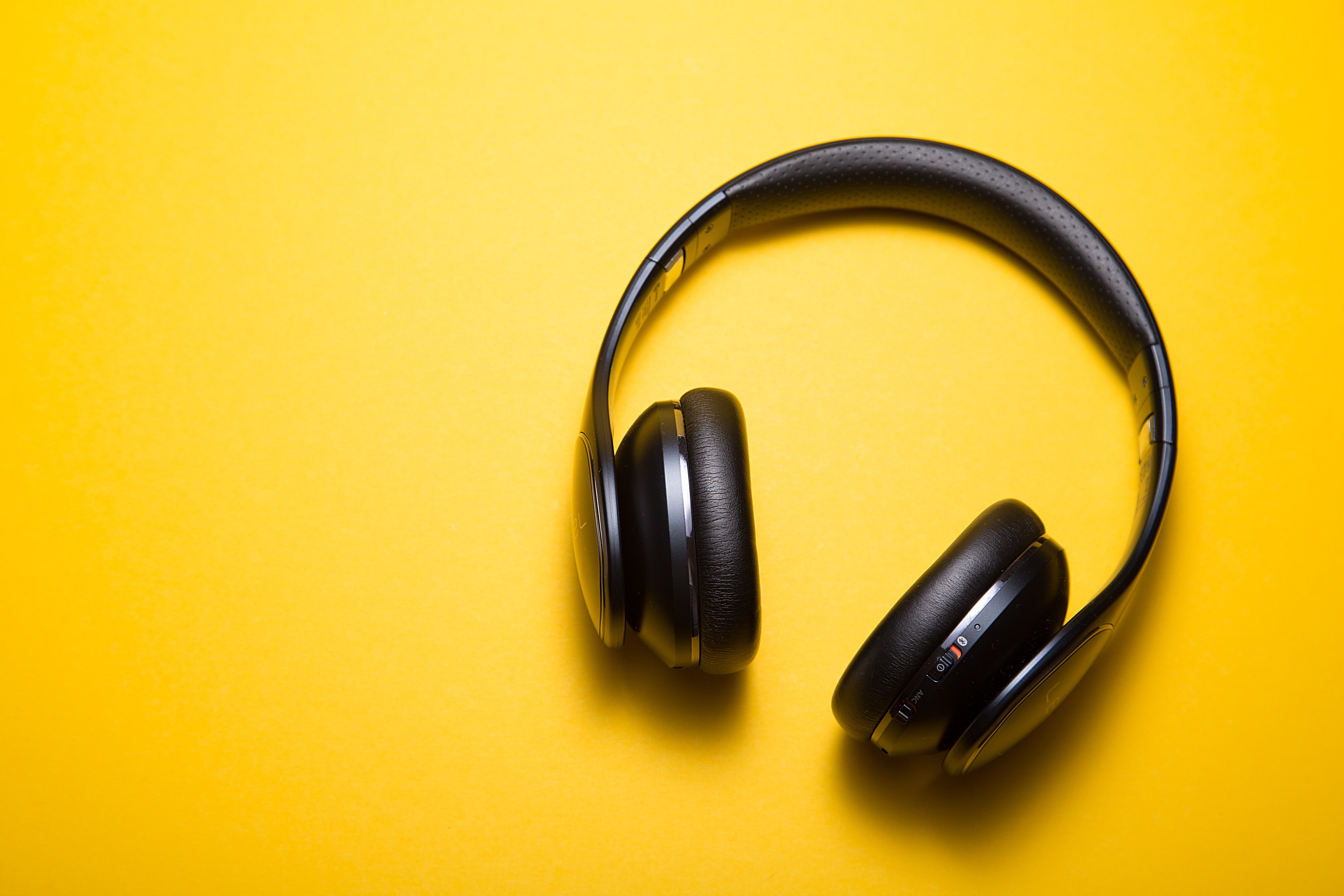 Headphone Yellow Bckgrnd Unsplash